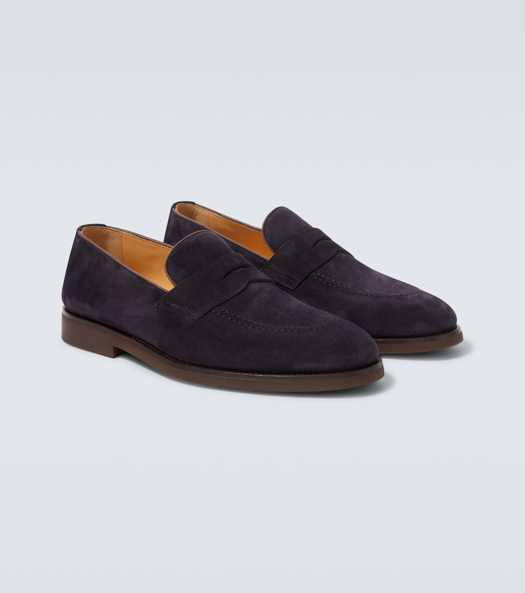 Suede penny loafers - 5