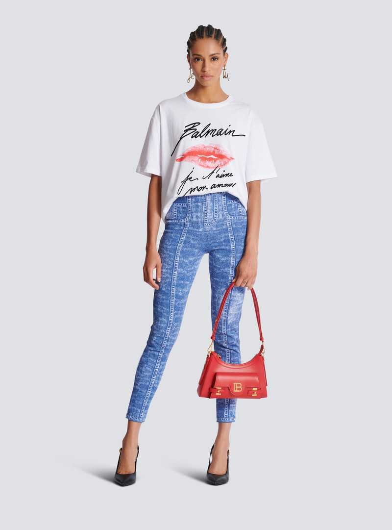 Balmain Short-sleeved T-shirt with Kiss print outlook