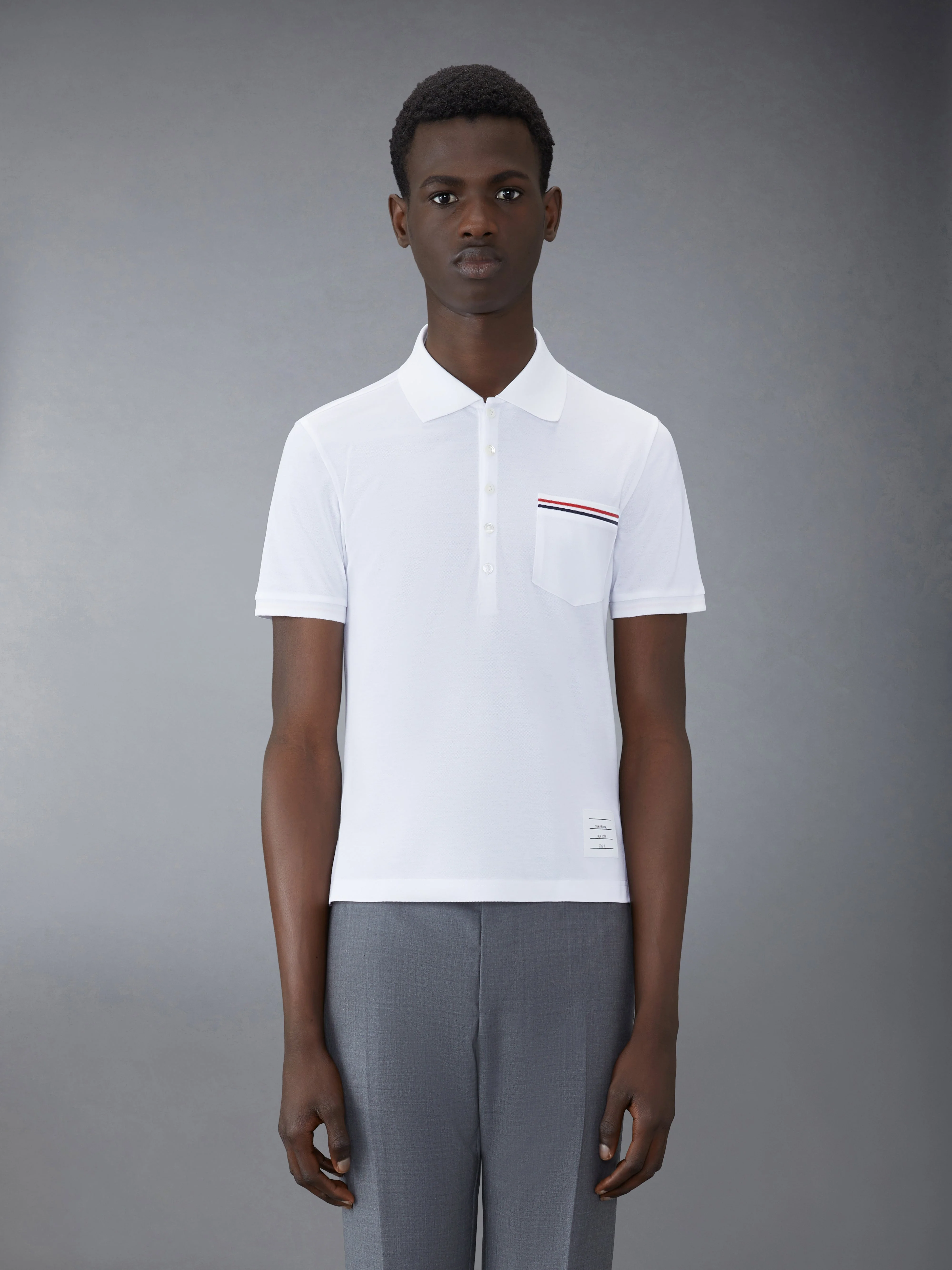 chest pocket polo shirt - 1