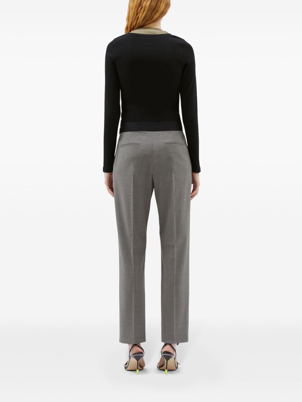 straight-leg virgin-wool-blend trousers - 4