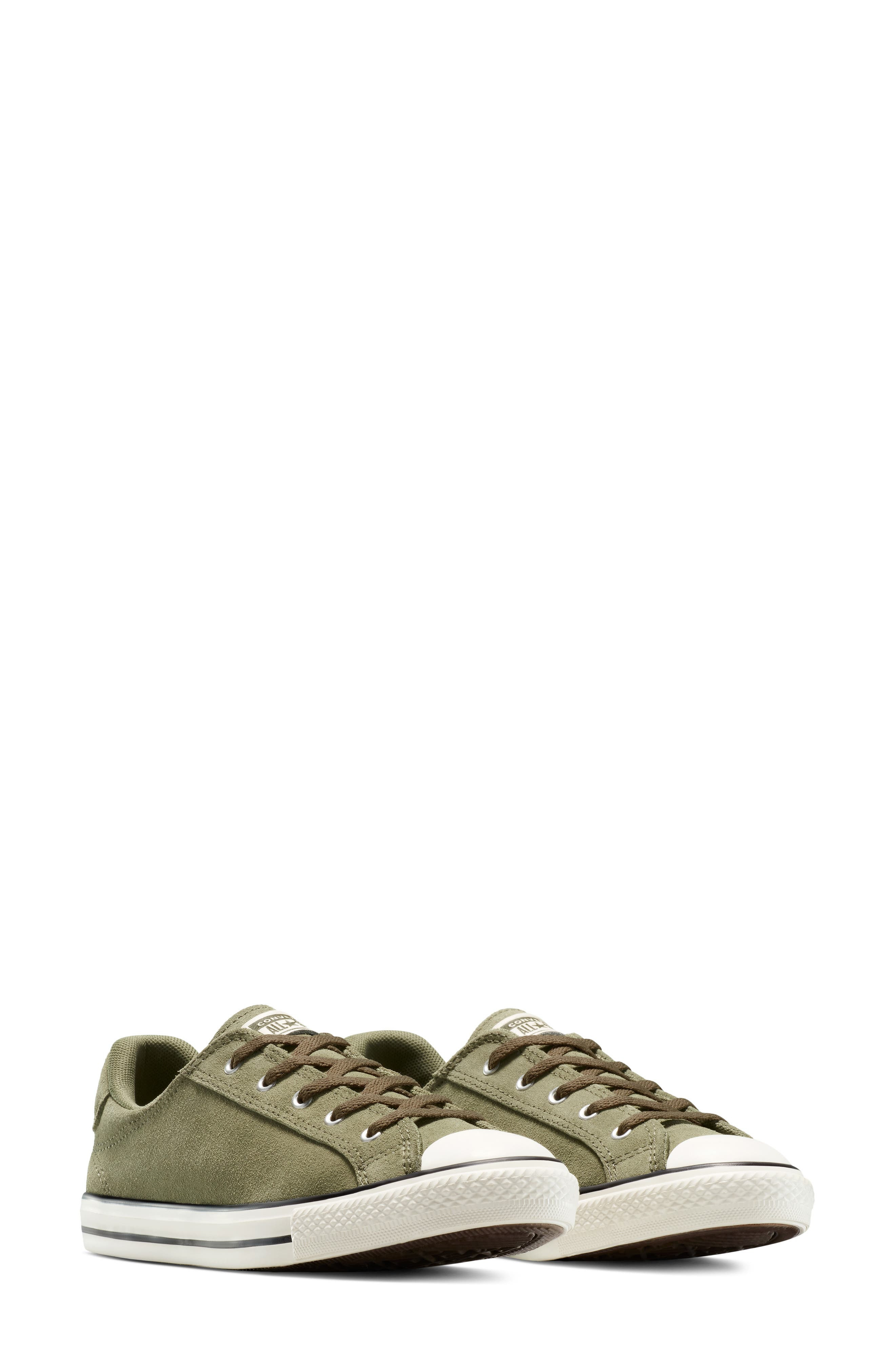 Converse Chuck Taylor All Stair Dainty Suede Sneaker in Utility/Egret/Utility at Nordstrom - 4