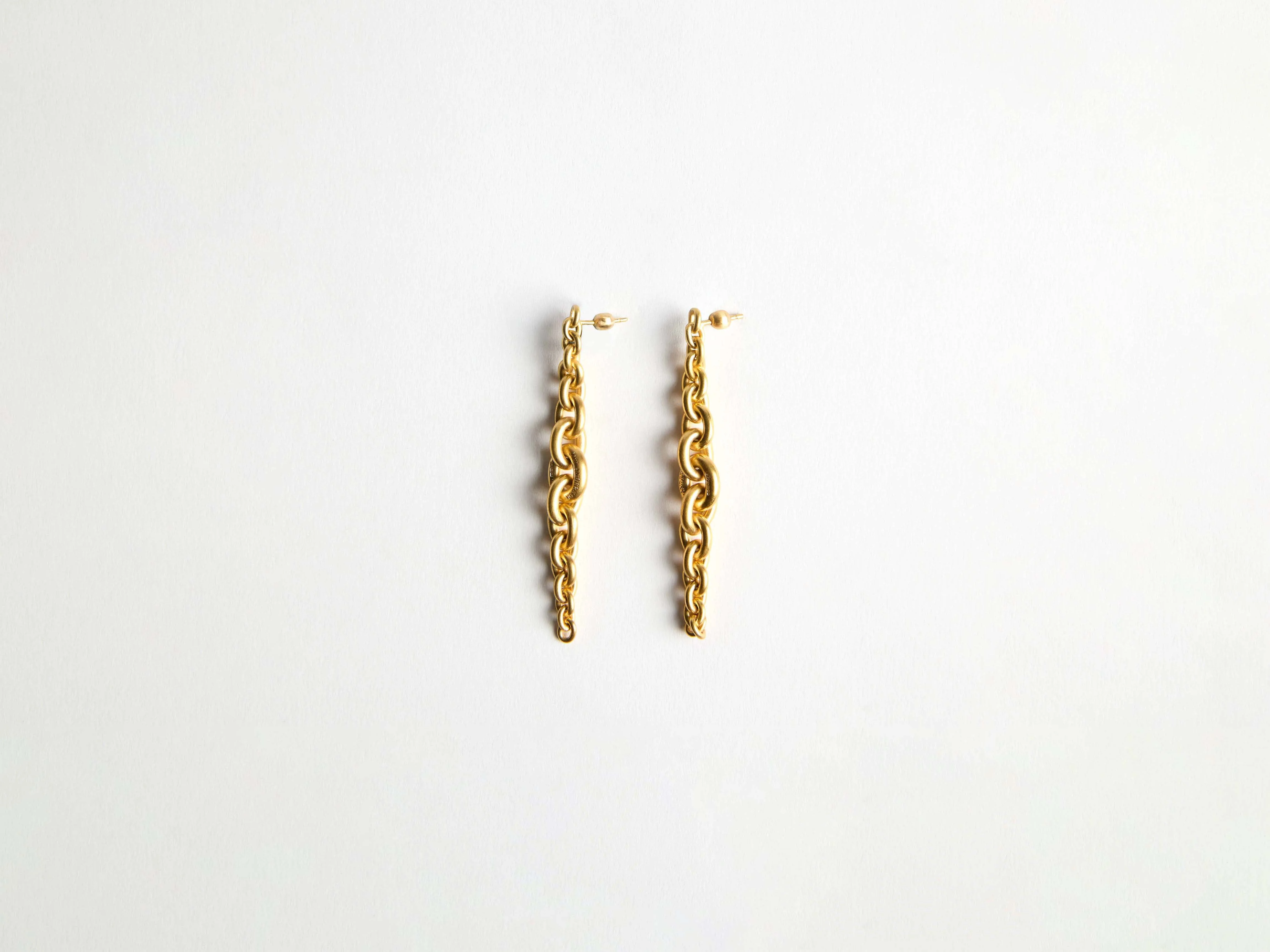 CHAIN-LINK EARRINGS IN 18KT YELLOW GOLD - 1