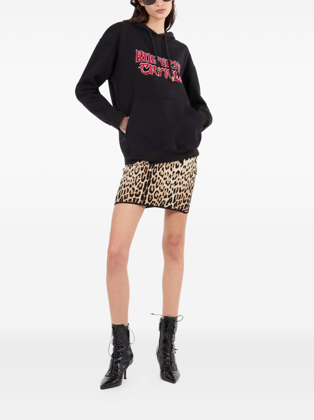 jaguar-print skirt - 2