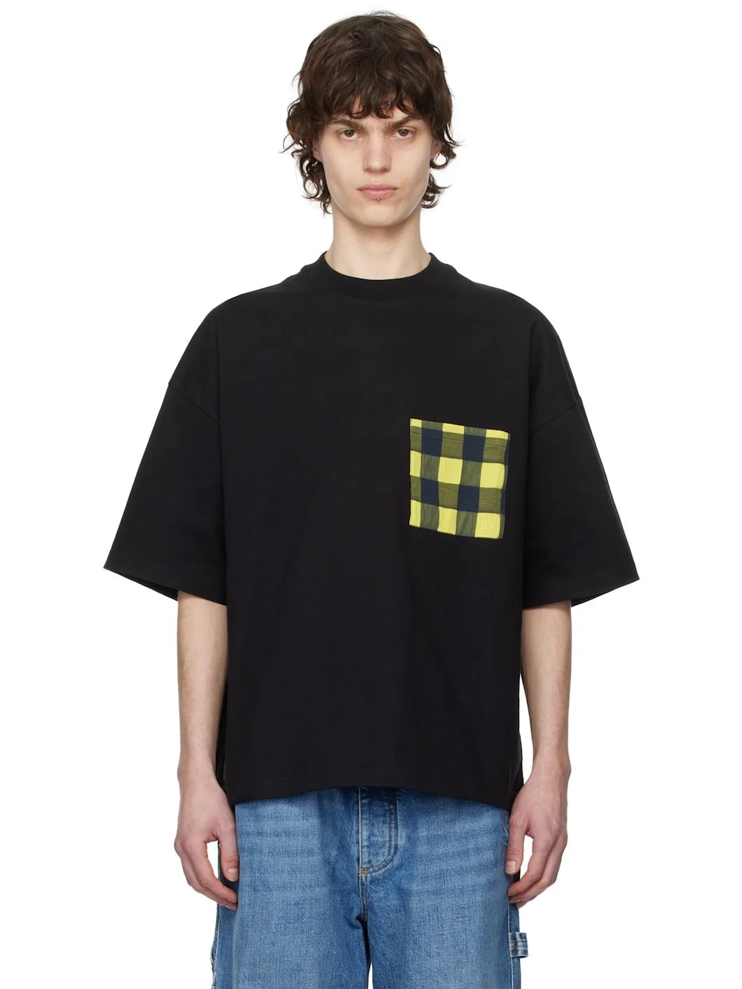 Black Soft Cotton Jersey T-shirt - 1