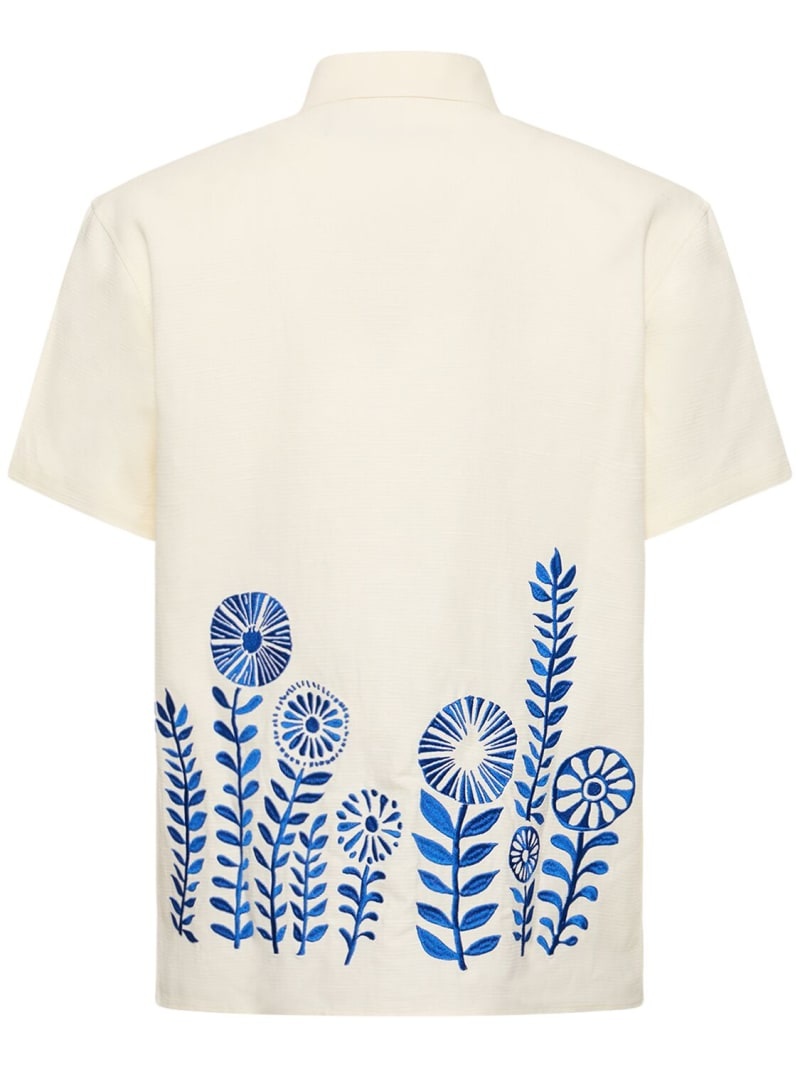 May embroidered linen & cotton shirt - 3