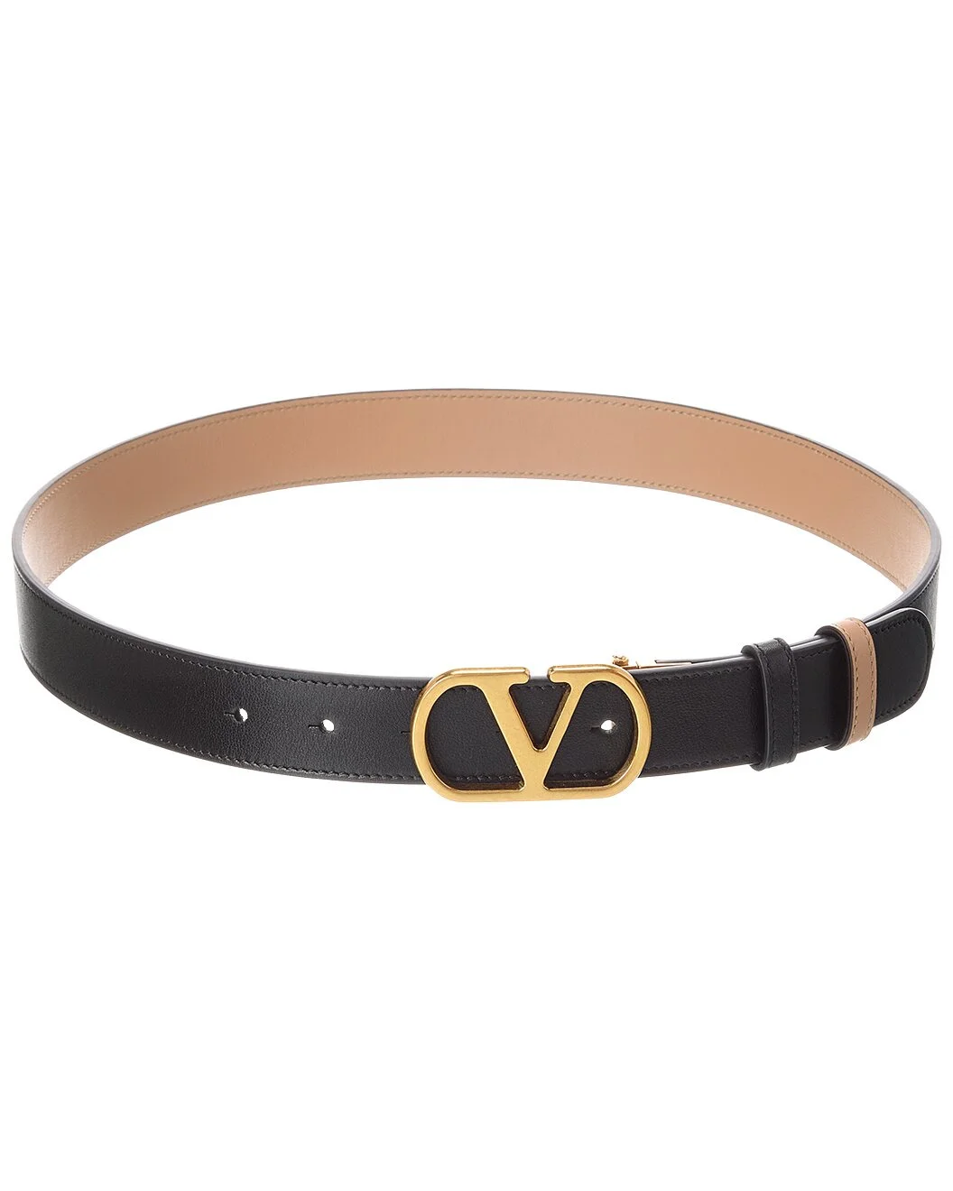 Valentino VLogo Signature Reversible Leather Belt - 1