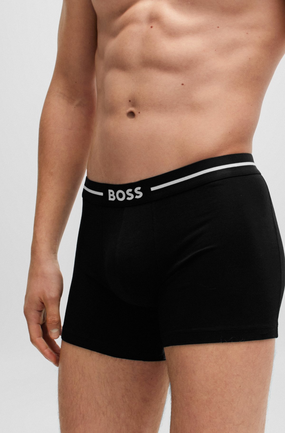 THREE-PACK OF BOXER BRIEFS IN STRETCH COTTON - 4