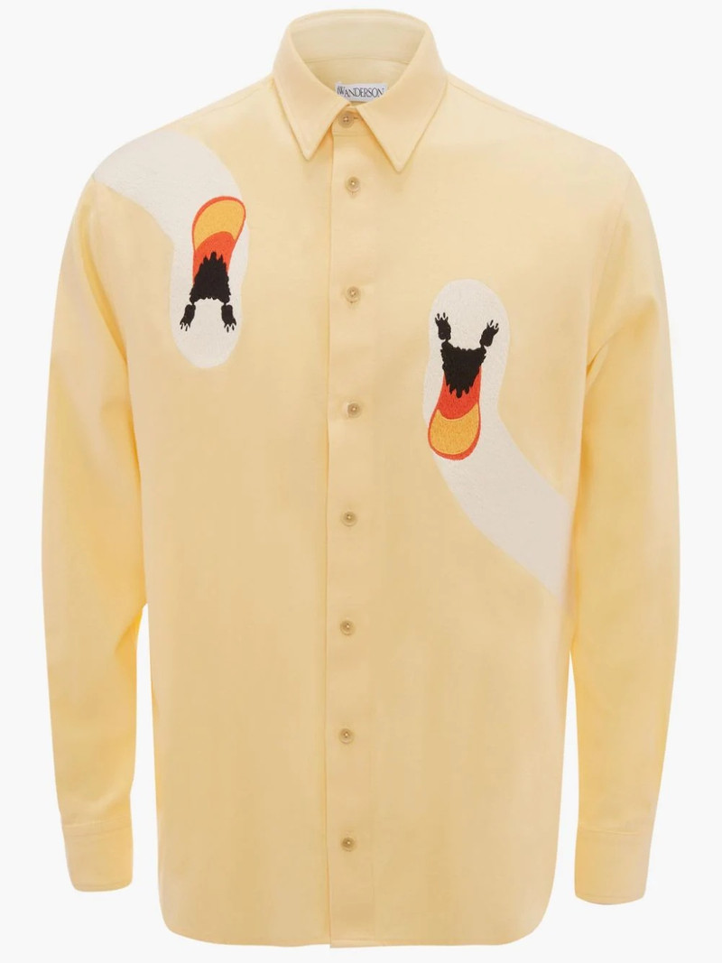SWAN EMBROIDERED CLASSIC FIT SHIRT 1