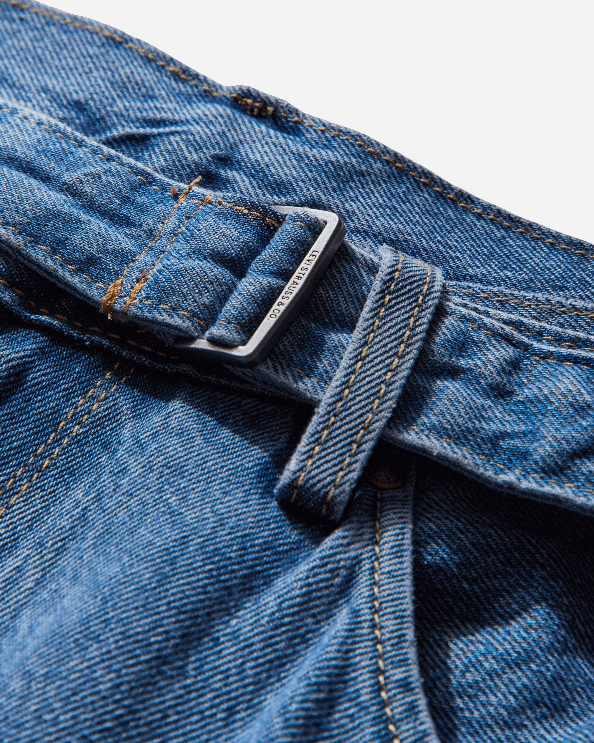 Men's Twisted Baggy Jeans Blue - 3