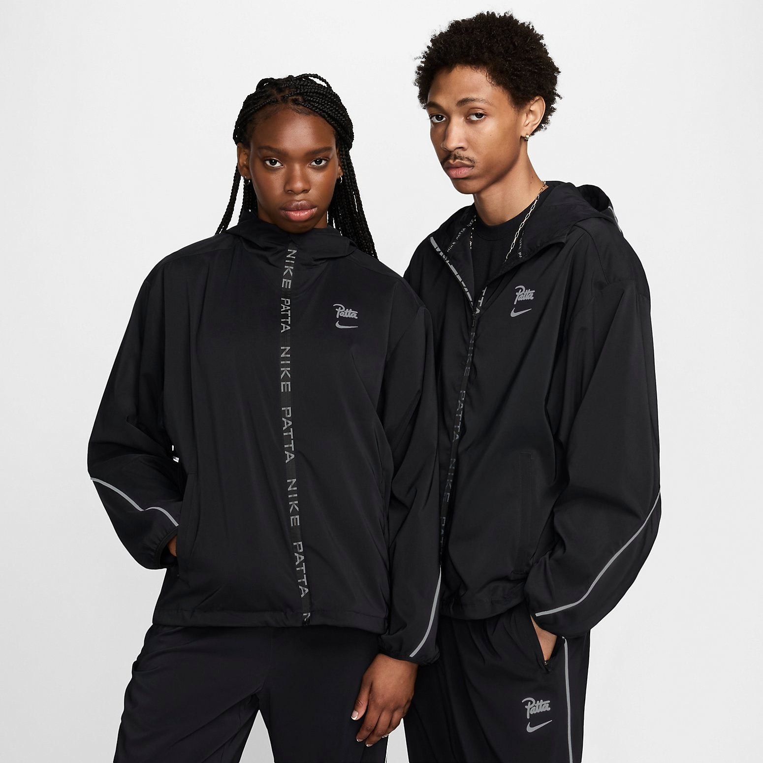 Nike x Patta SS24 Full Zip Jacket 'Black' FJ3088-010 - 5