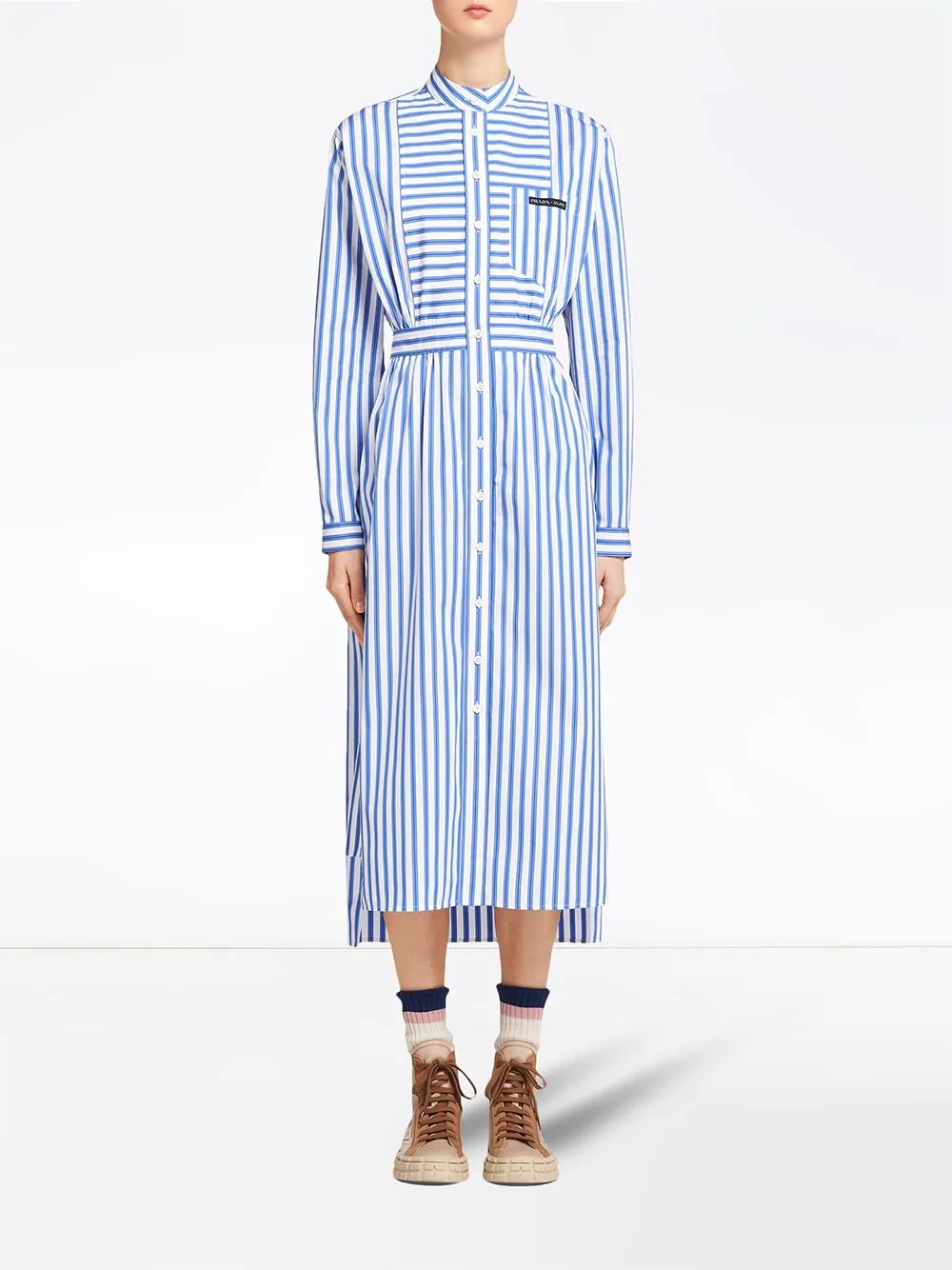 striped shirt dress - 2