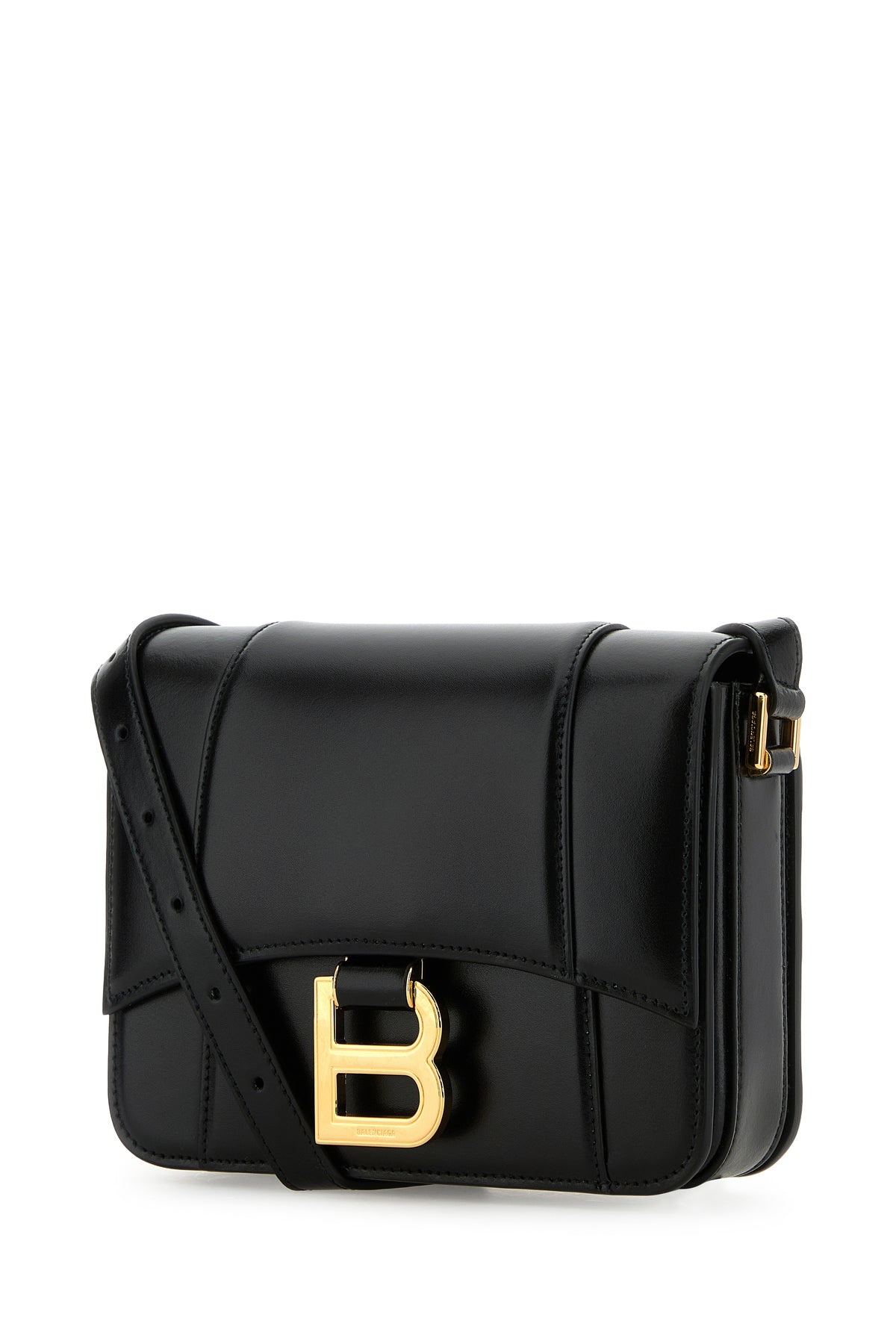 Black leather small Hourglass crossbody bag - 2