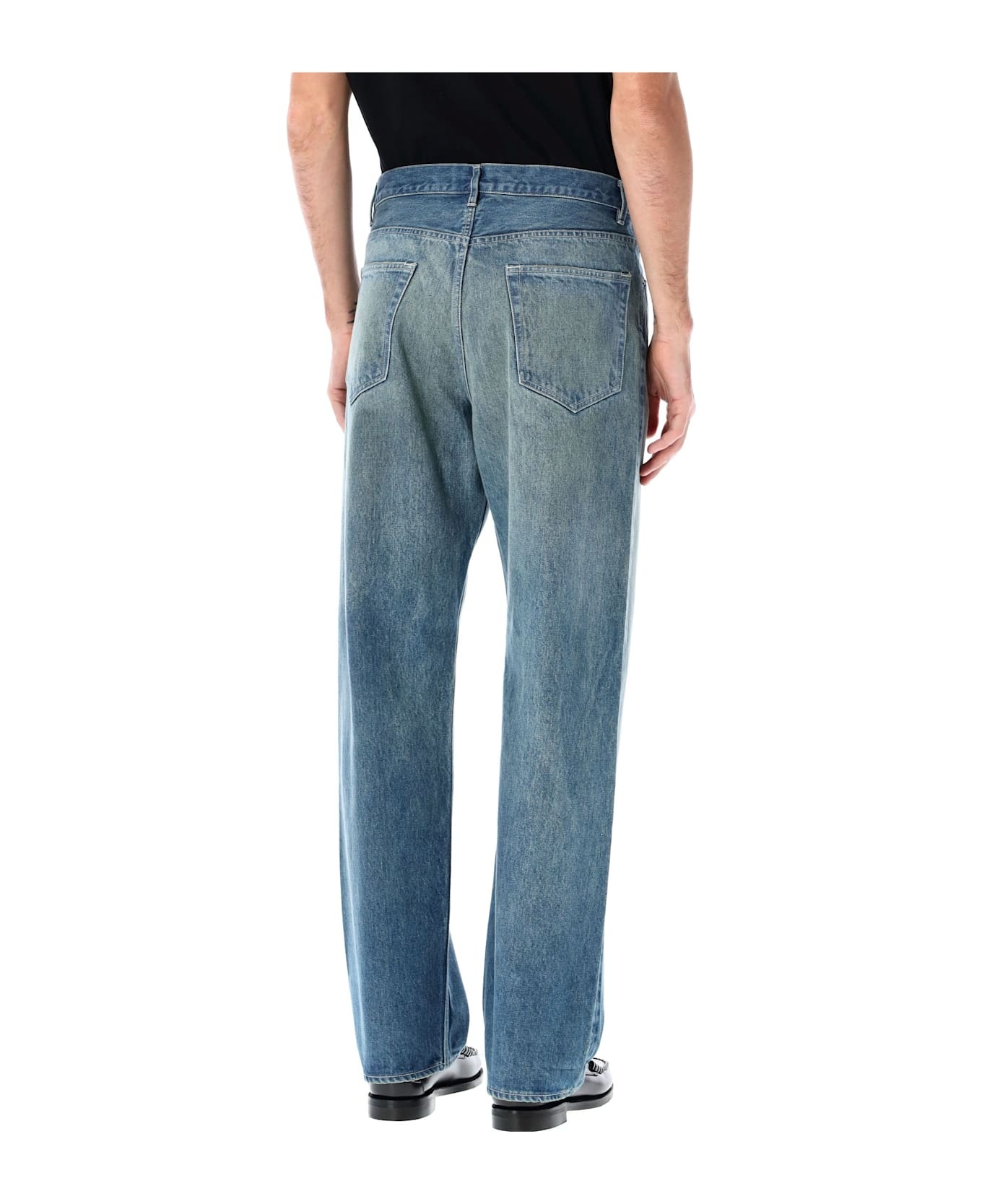 Namu Shop - Auralee Selvedge Faded Heavy Denim Pants - Faded