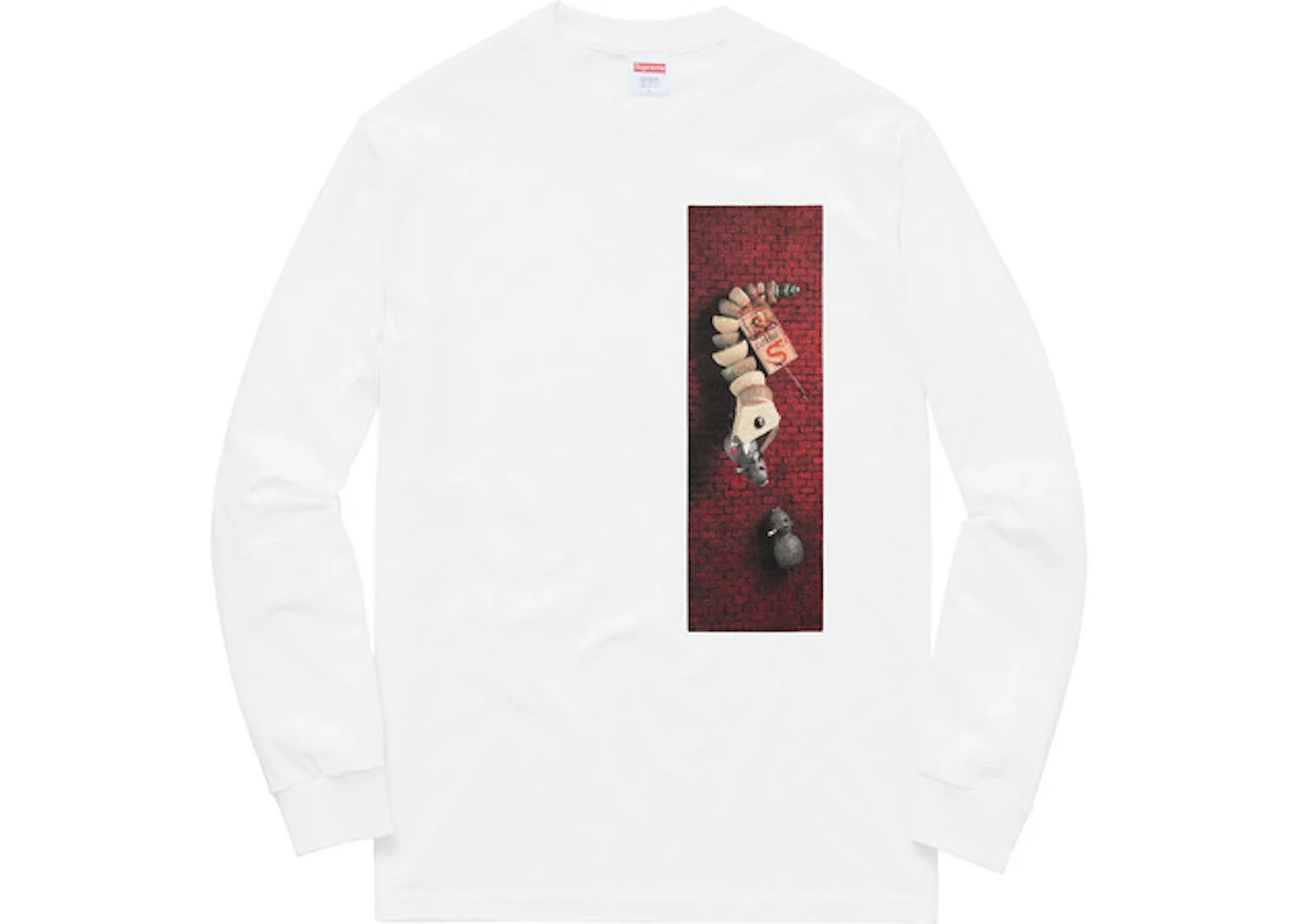 Supreme Mike Hill Snake Trap Long Sleeve Tee White - 1