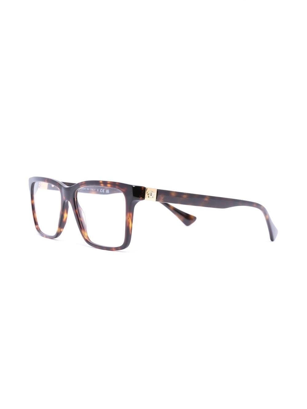 tortoiseshell-effect square-frame glasses - 2