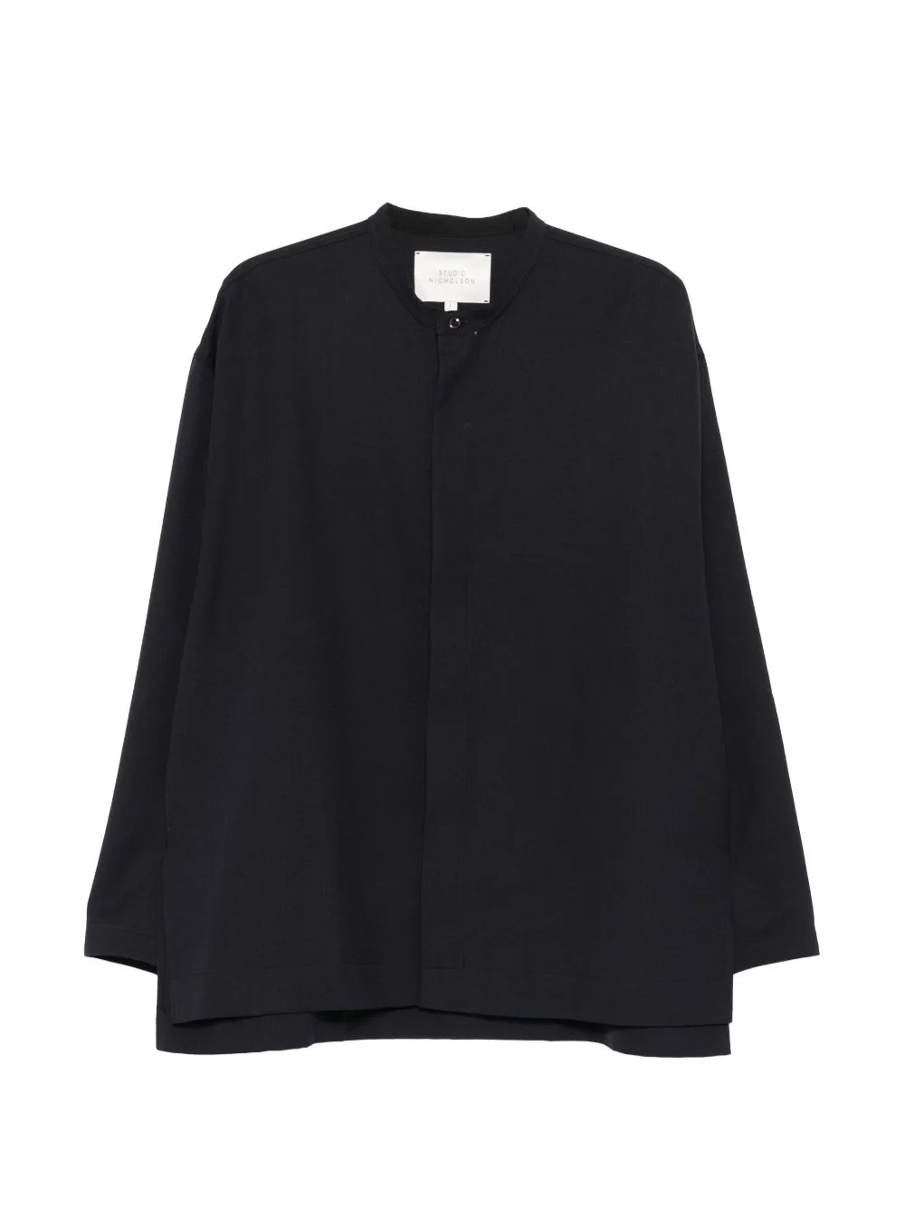 collarless shirt - 1