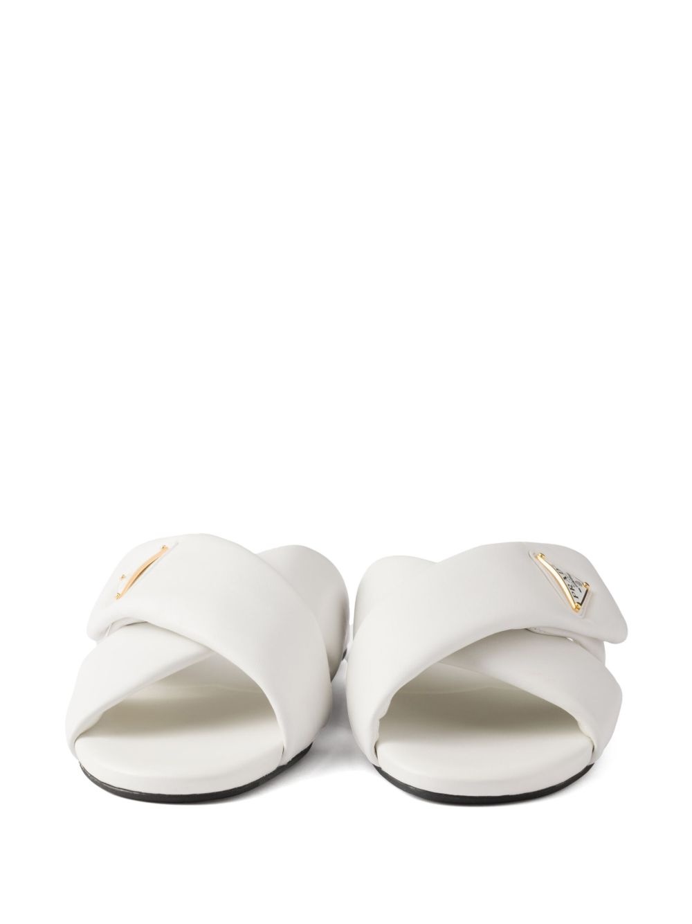 padded nappa-leather slides - 5