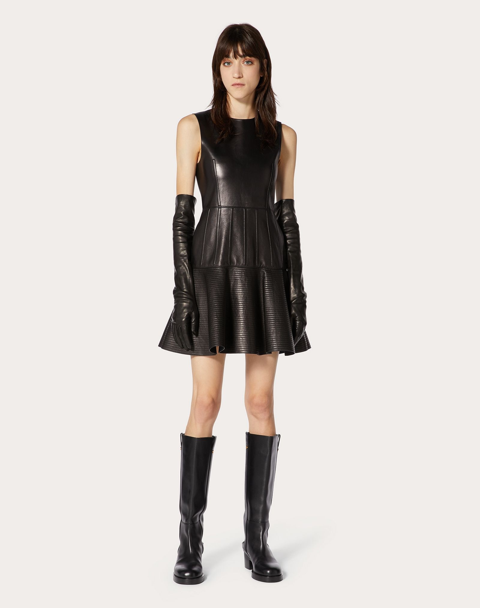 Short Leather Dress - 3