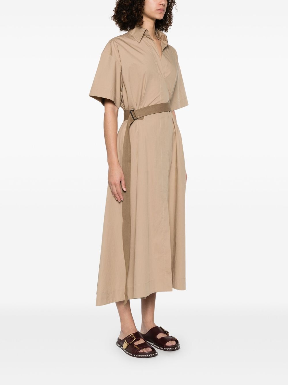poplin midi dress - 3