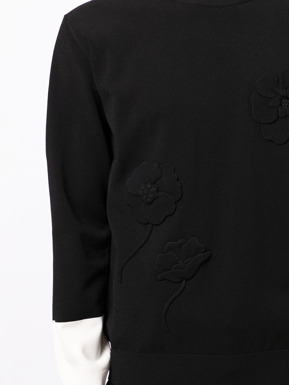 Garden floral-embroidered sweatshirt - 5