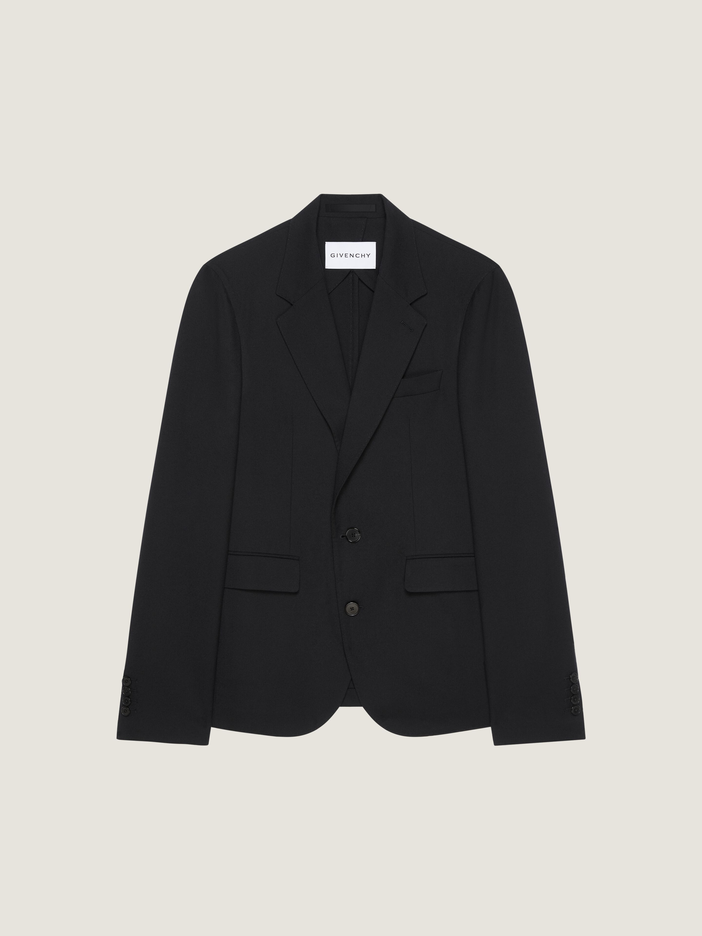 DECONSTRUCTED SINGLE BREASTED JACKET IN FLANNEL - 1