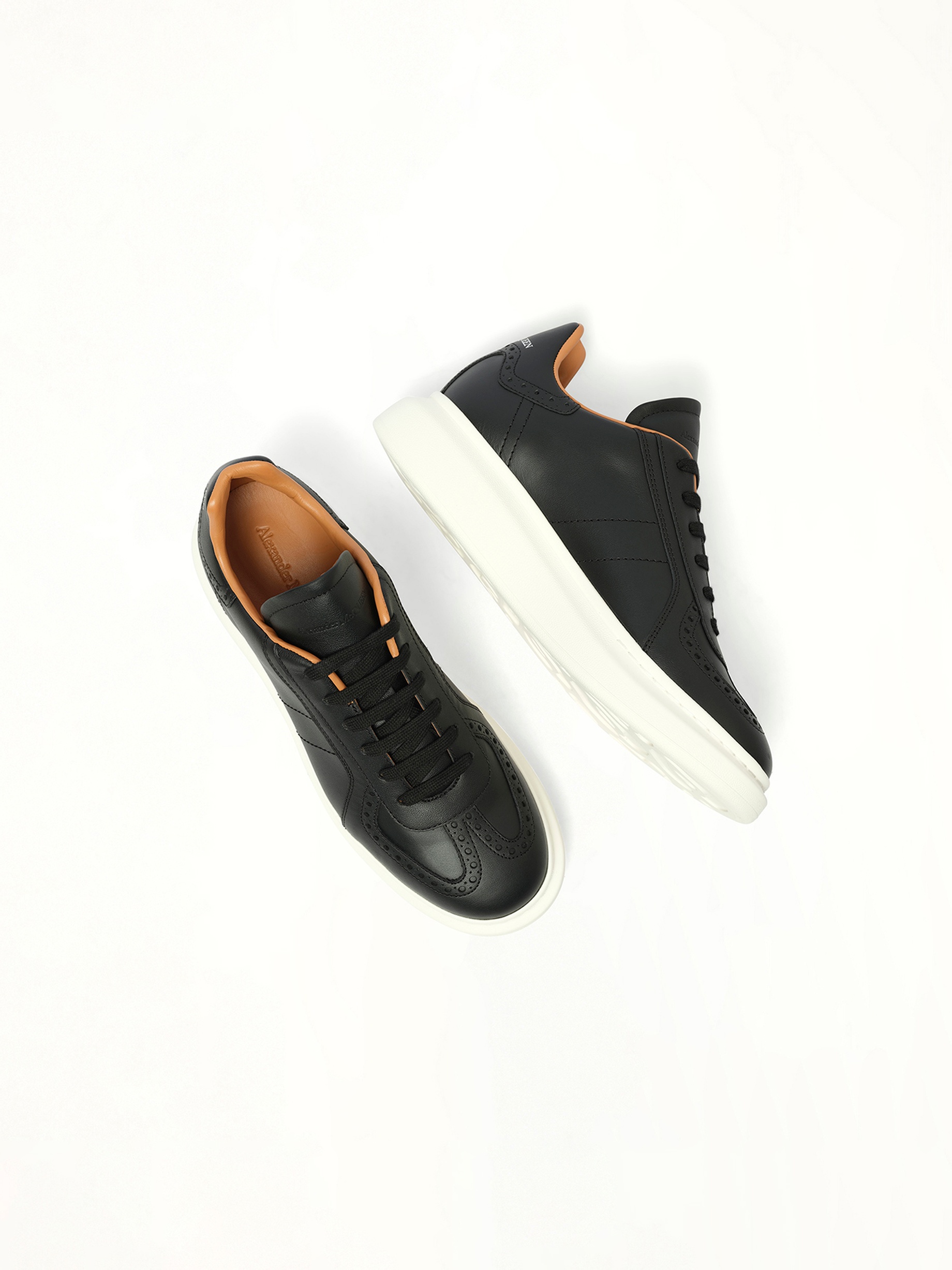 Candid Calf Larry Sneaker in Black/White - 4