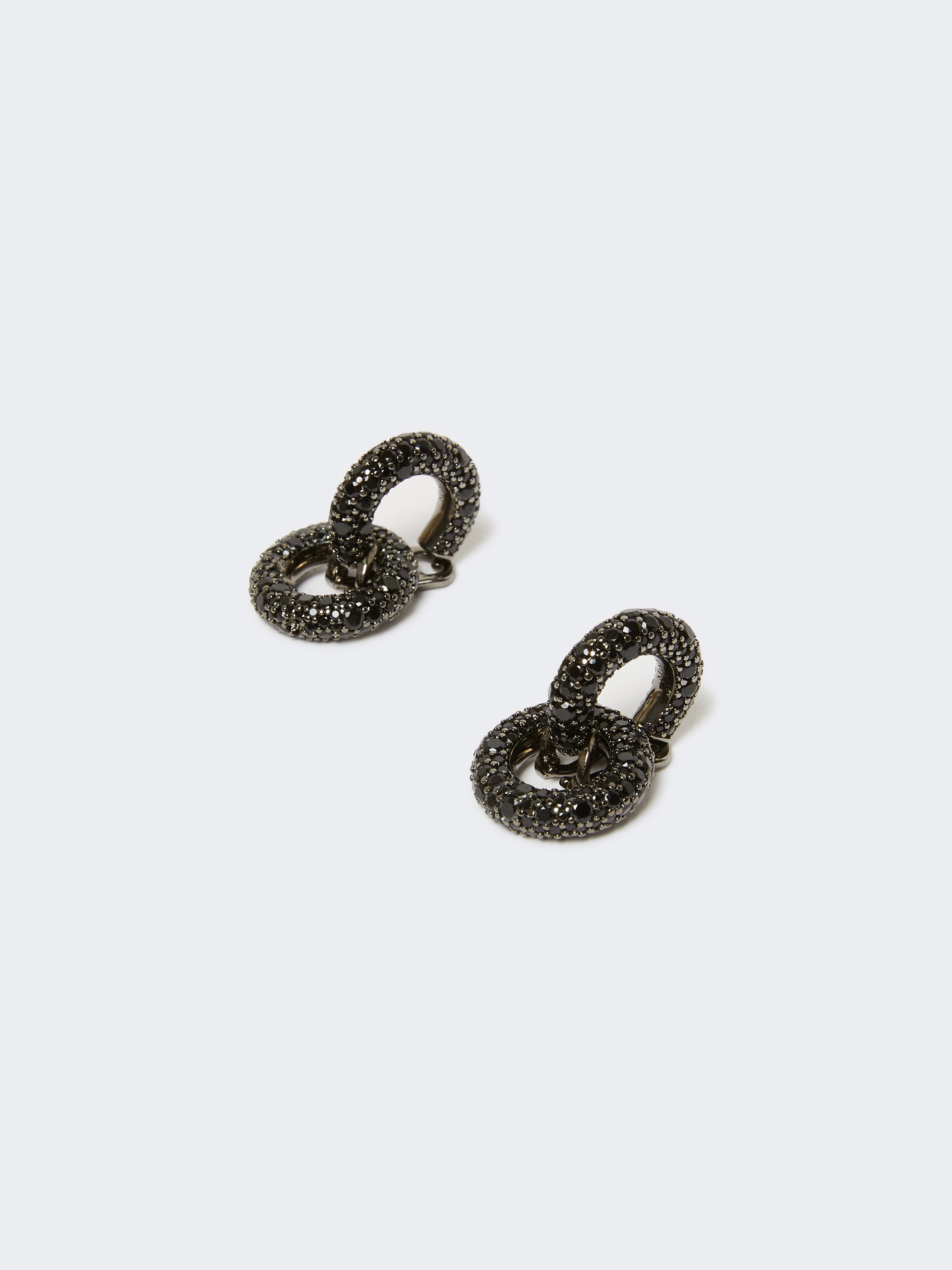 MMBOLDEAR Hoop earrings with rhinestones - 2