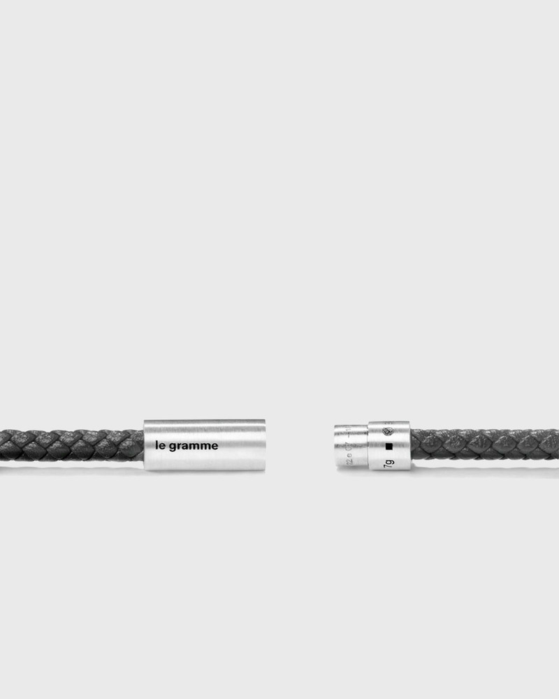 le gramme 7G ANTHRACITE LEATHER CABLE BRACELET outlook