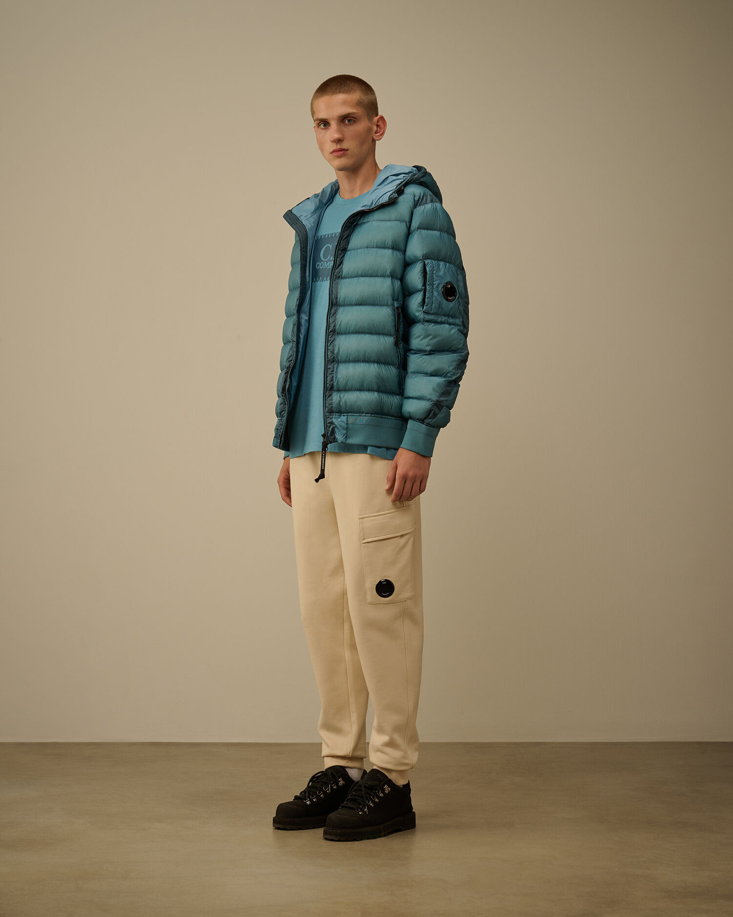 Diagonal Raised Fleece Lens Sweatpants - 2