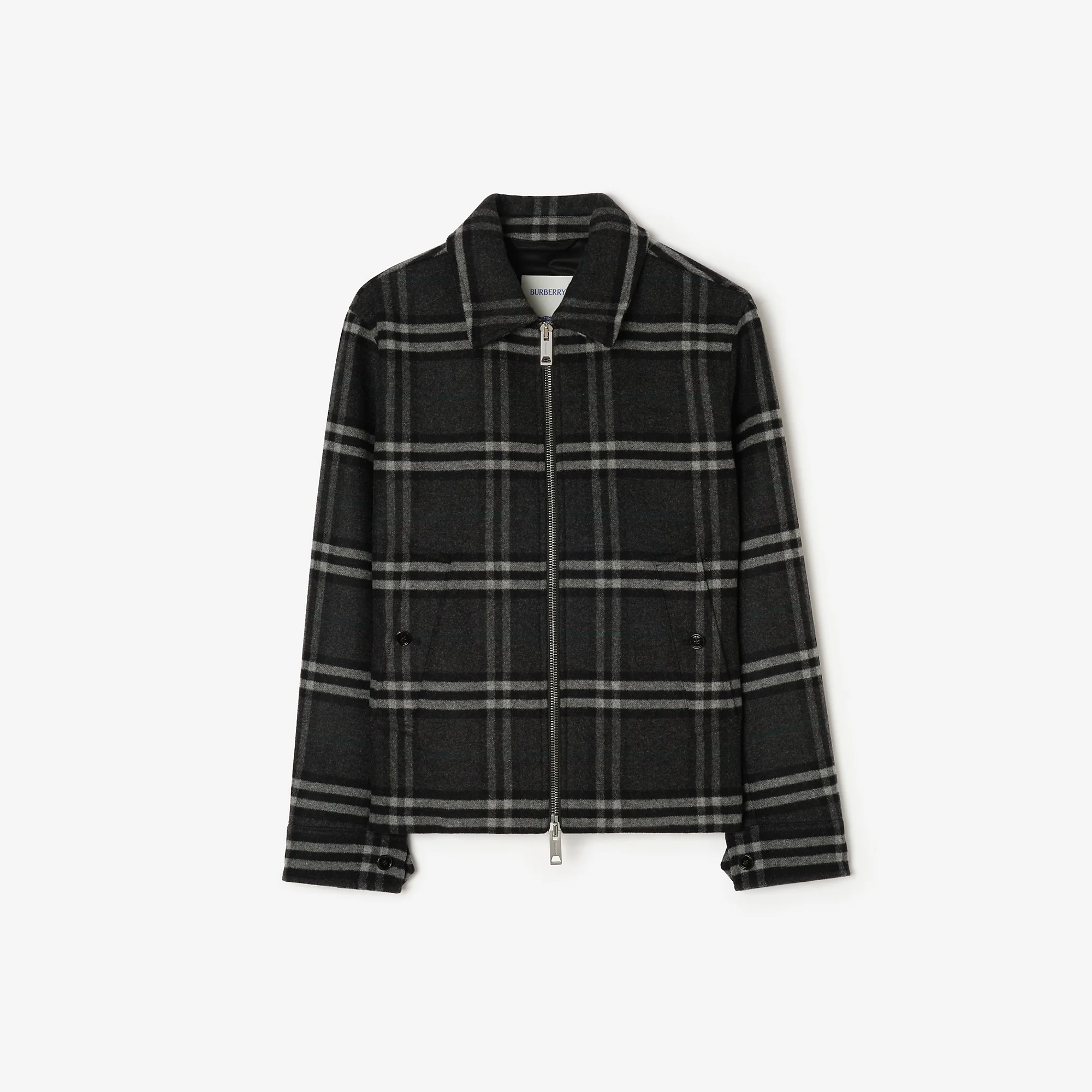 Check Wool Jacket - 1