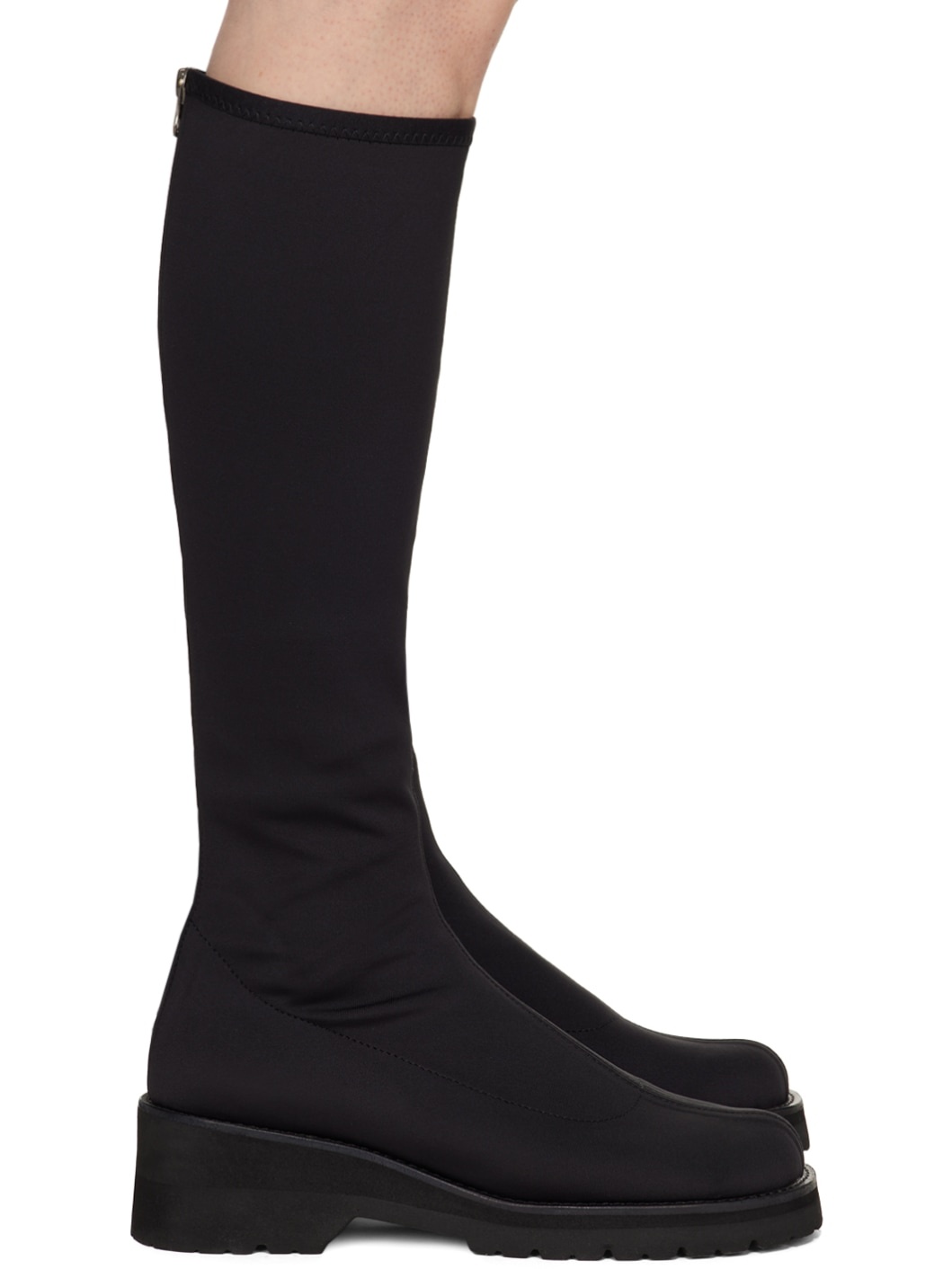 Black Scuba Long Boots - 1