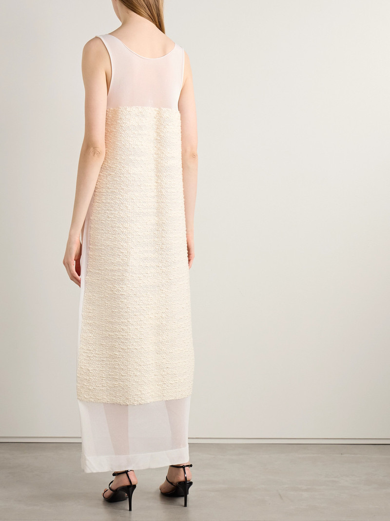 Miriele Tweed-paneled Knitted Maxi Dress 3