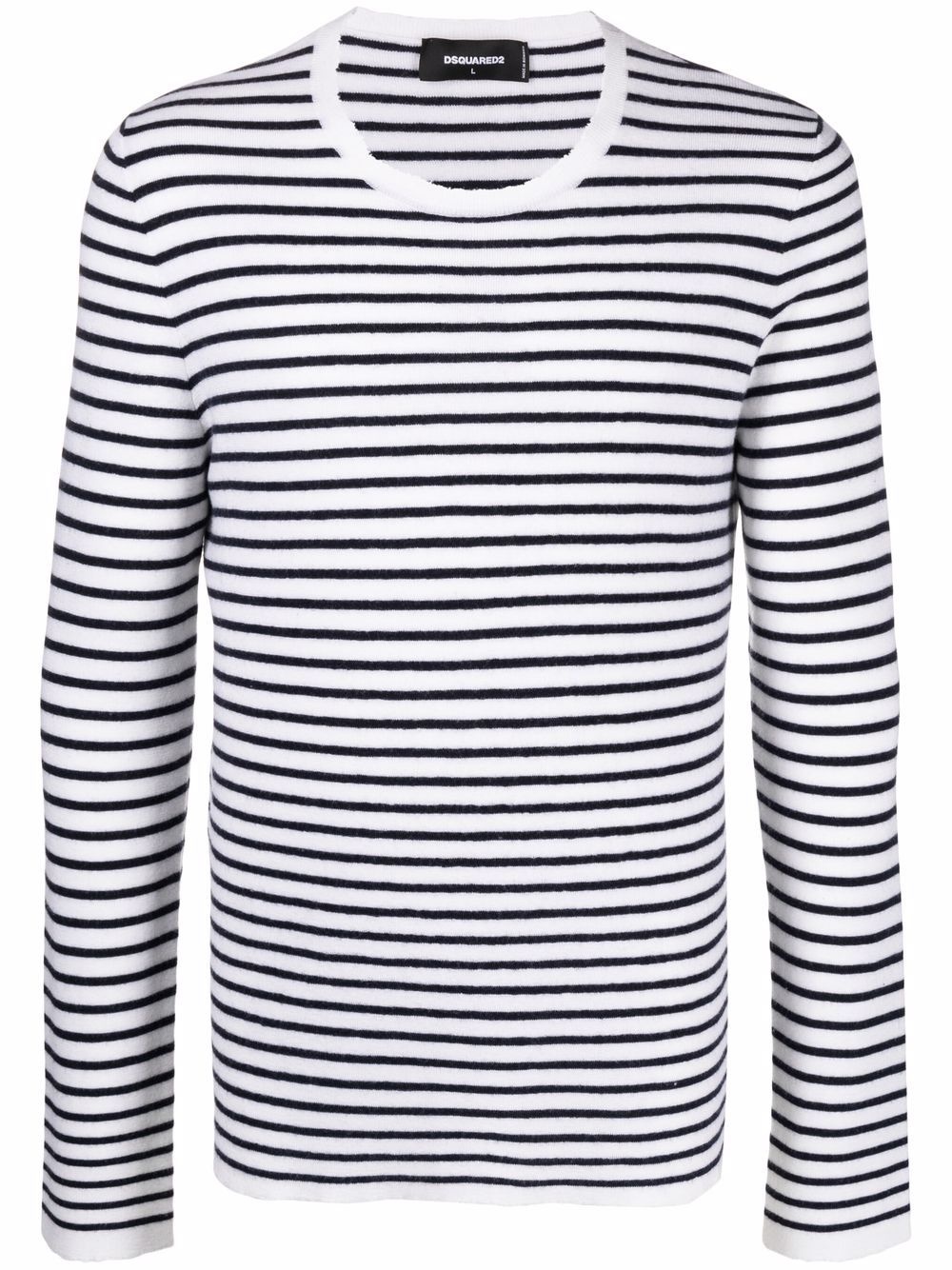 striped long-sleeve jumper - 1