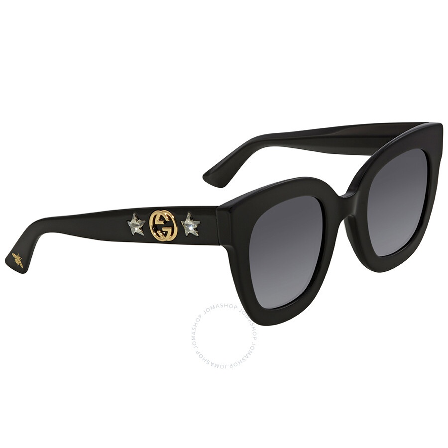 Gucci Grey Butterfly Ladies Sunglasses GG0208S 001 49 - 3