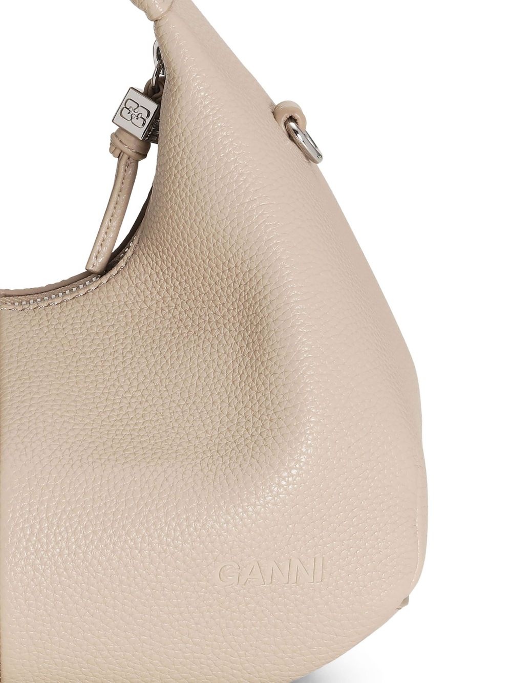 mini textured leather tote bag - 4