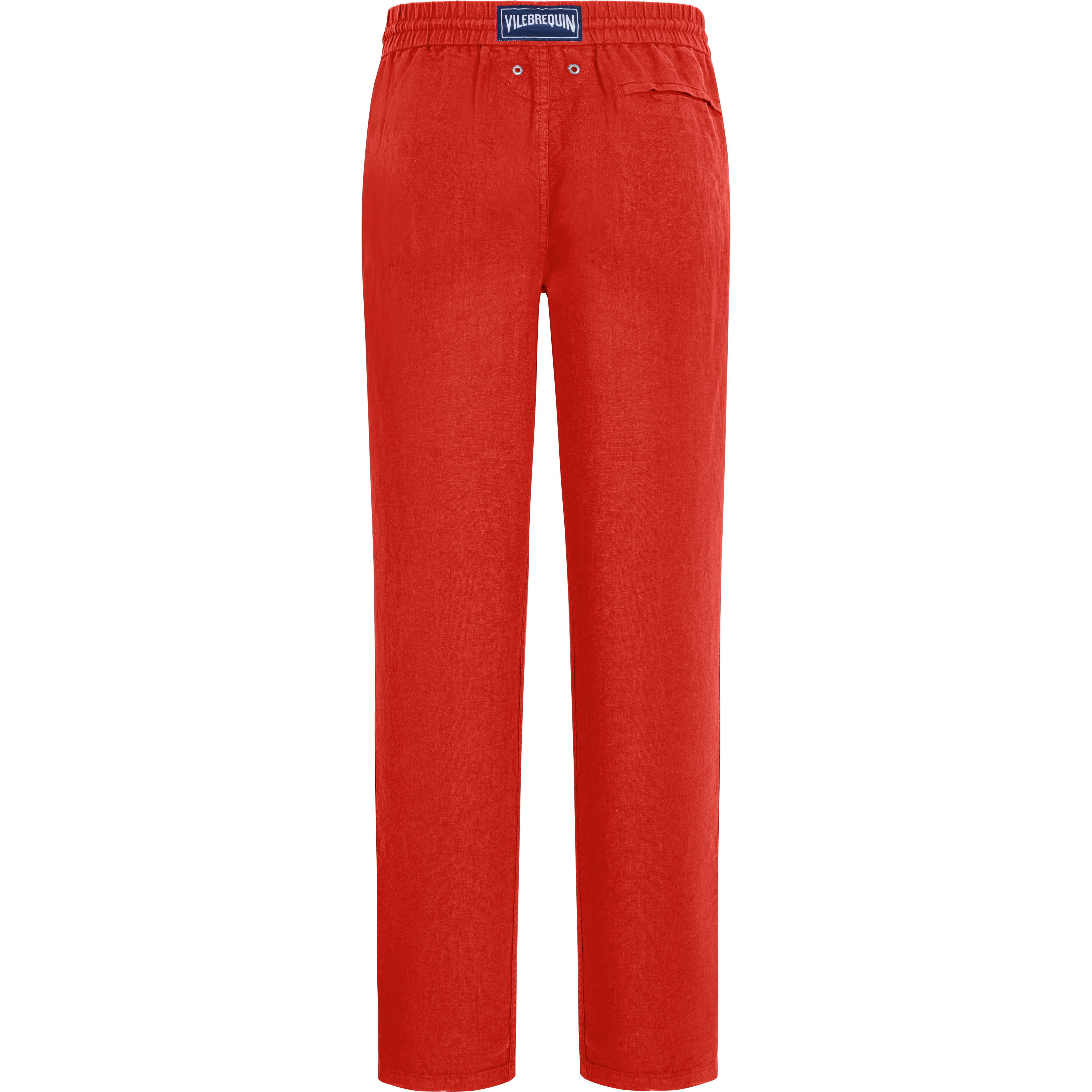 Men Linen Pants Solid - 2