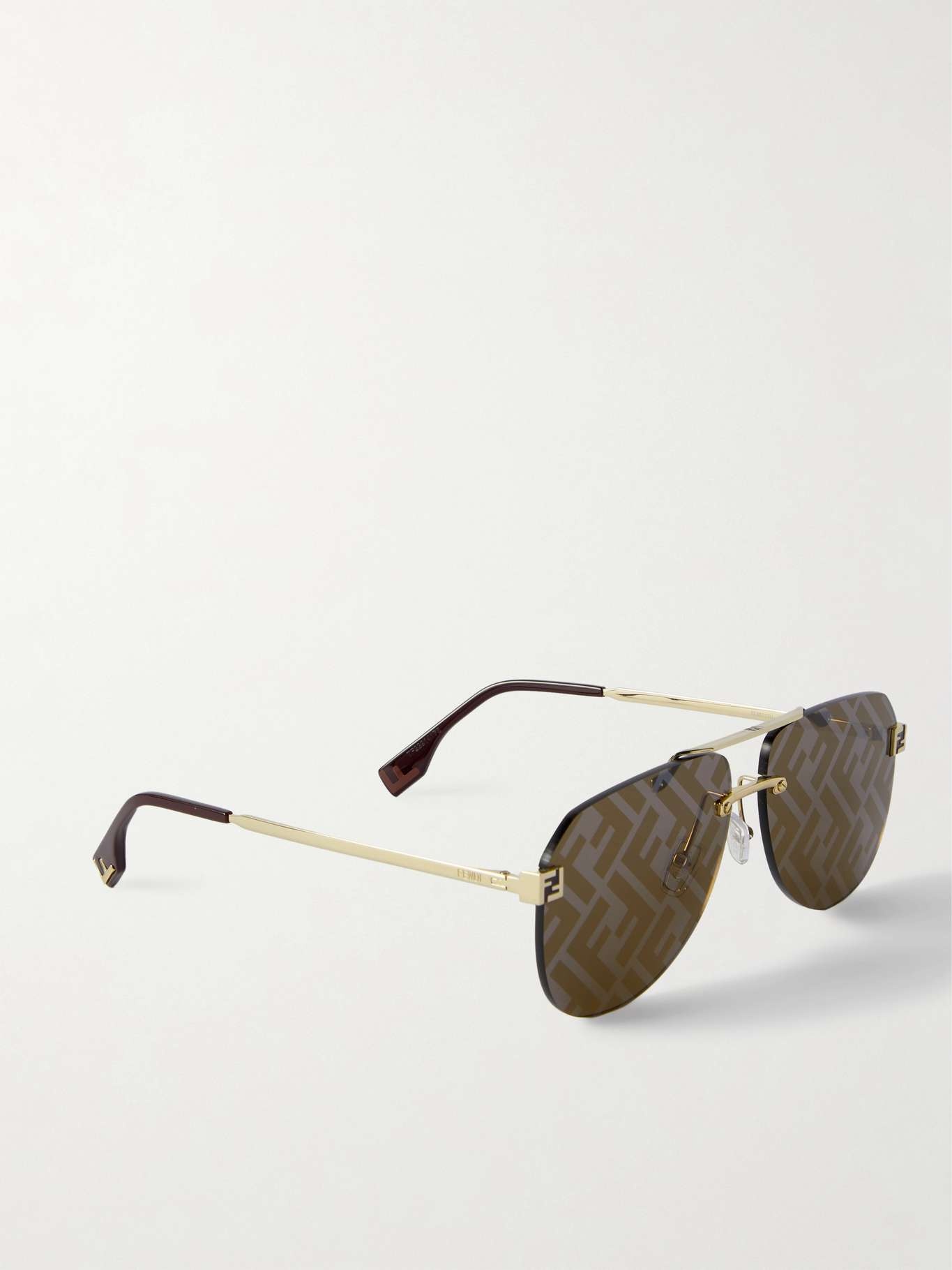 Sky aviator-style gold-tone sunglasses - 2