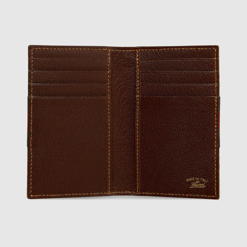 GUCCI GG card case with Web outlook