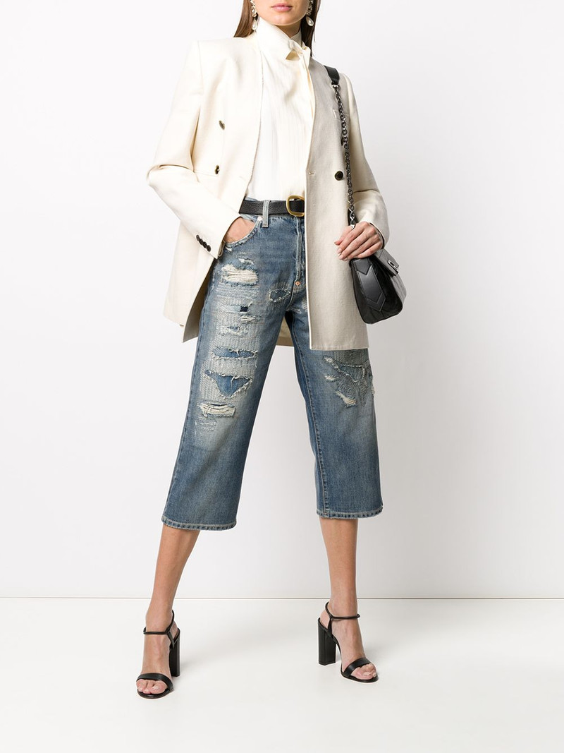 Givenchy cropped straight leg jeans outlook