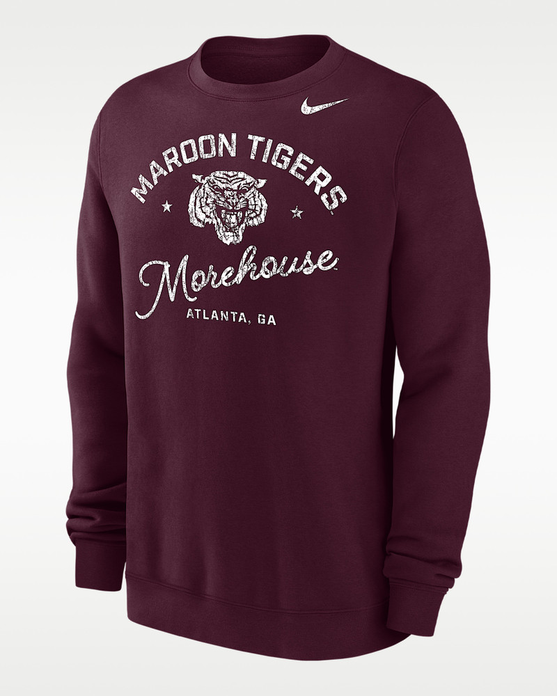 Nike Club Fleece College (Morehouse College) Men’s Crew-Neck Sweatshirt 1