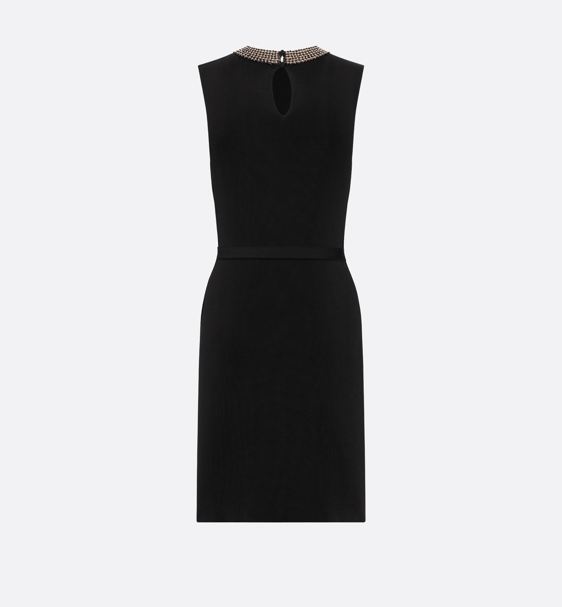 Miss Dior 総柄半袖チュニック ボウタイ 襟付き 黒*ZC1050 Dior Embroidered Tunic | REVERSIBLE