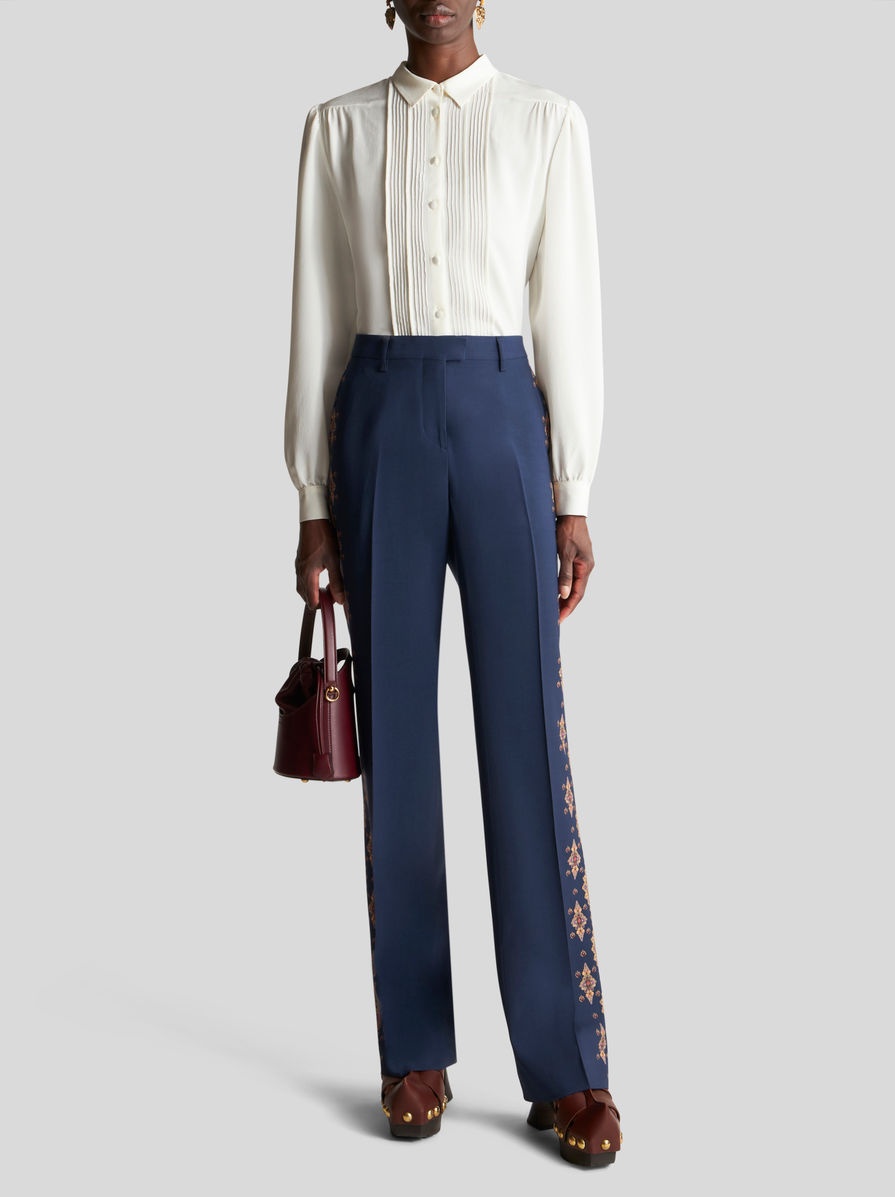 TAILORED TROUSERS WITH PRINTED TAPES - 4