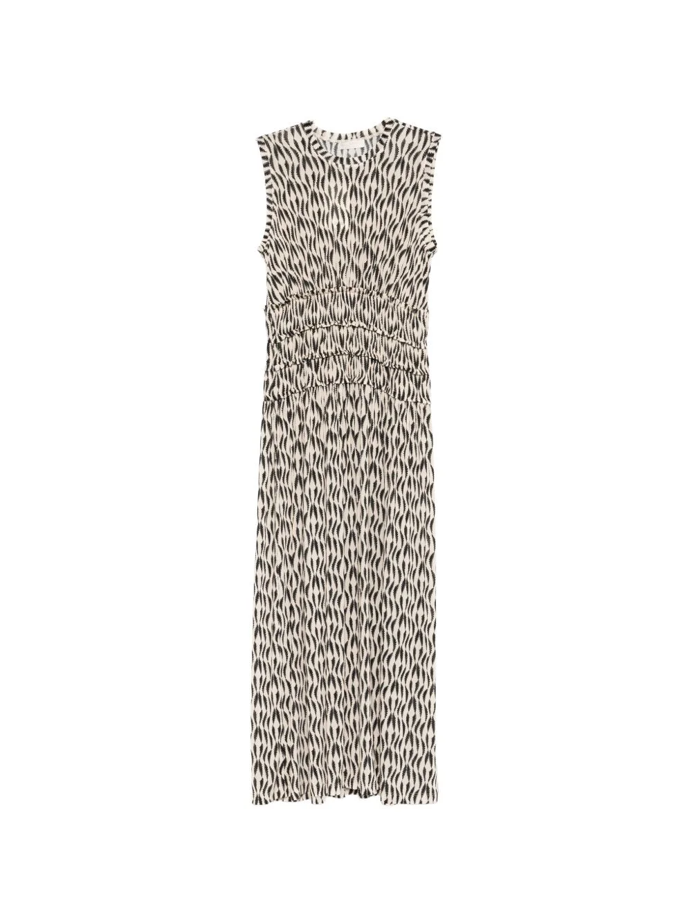 Kamaria shirred printed maxi dress - 1