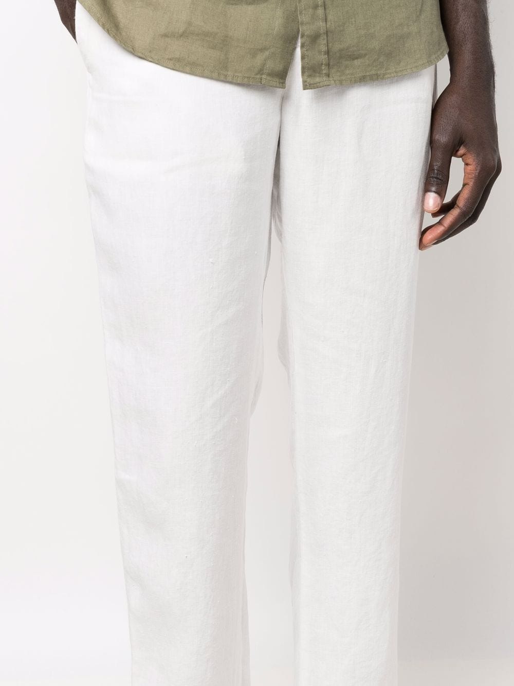 drawstring straight-leg trousers - 5