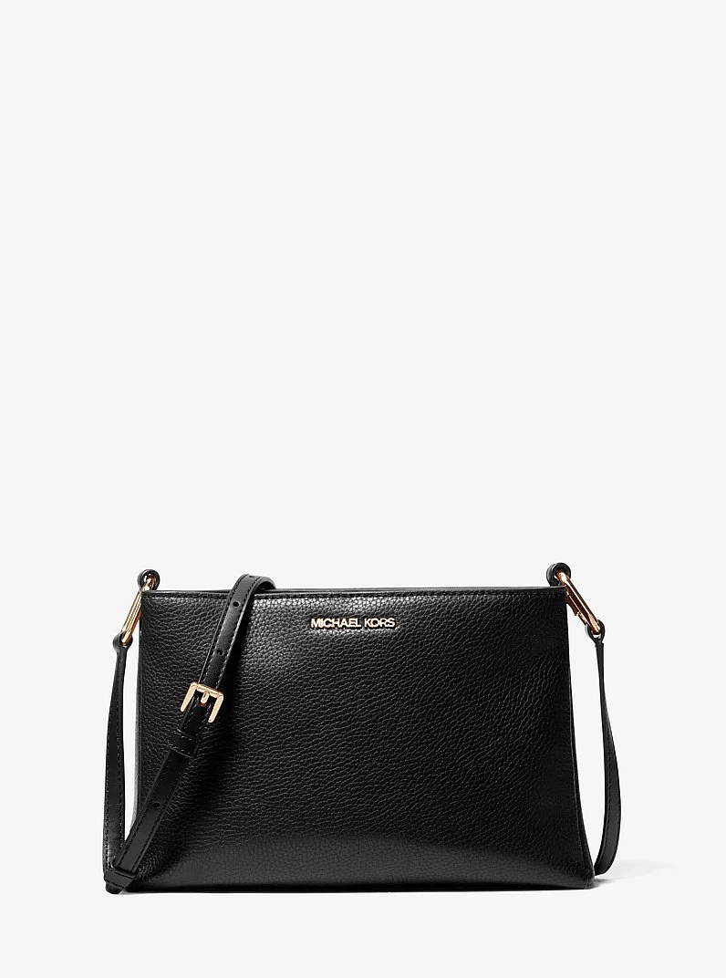 Trisha Medium Pebbled Leather Crossbody Bag - 1