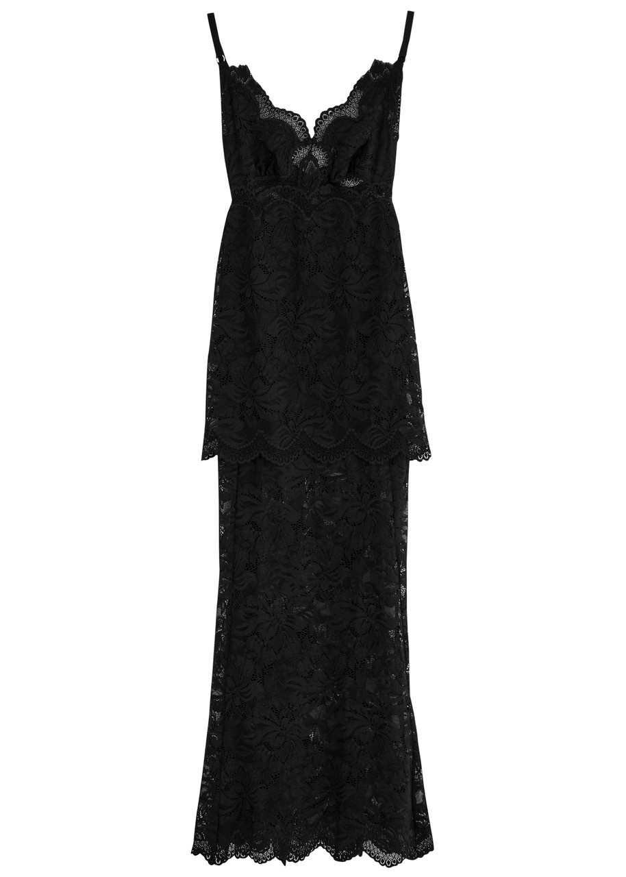 Rabanne Layered Lace Maxi Dress - 1