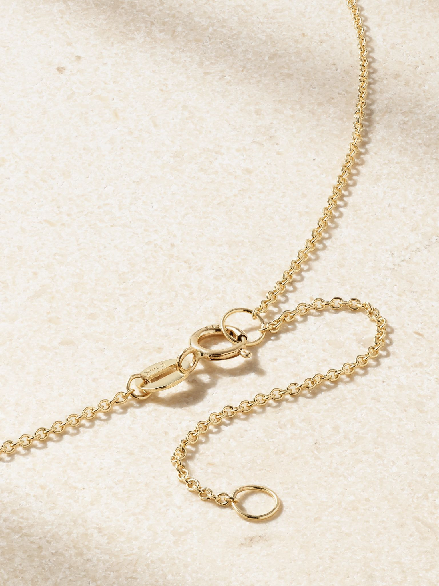 Piece of My Heart Sparkle 14-karat gold diamond necklace Gold - 3