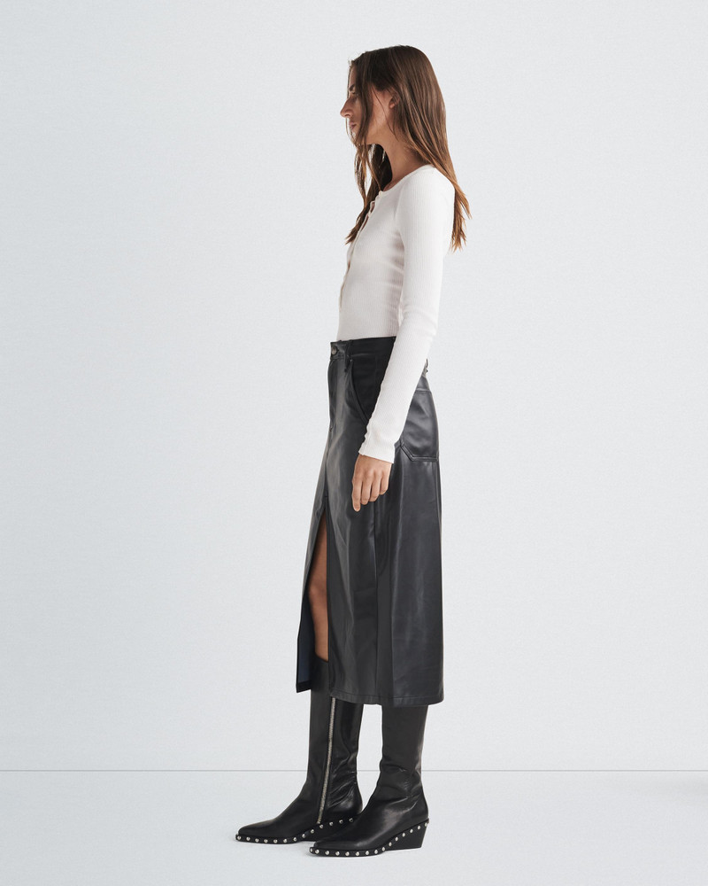 Sid Faux Leather Skirt
Midi 4