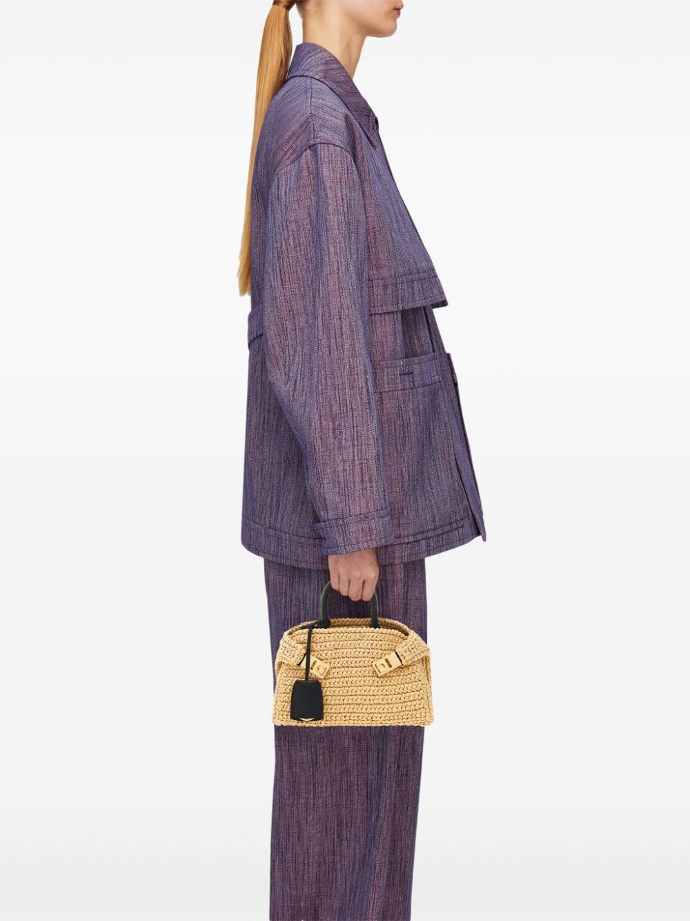 Hug raffia mini bag - 2