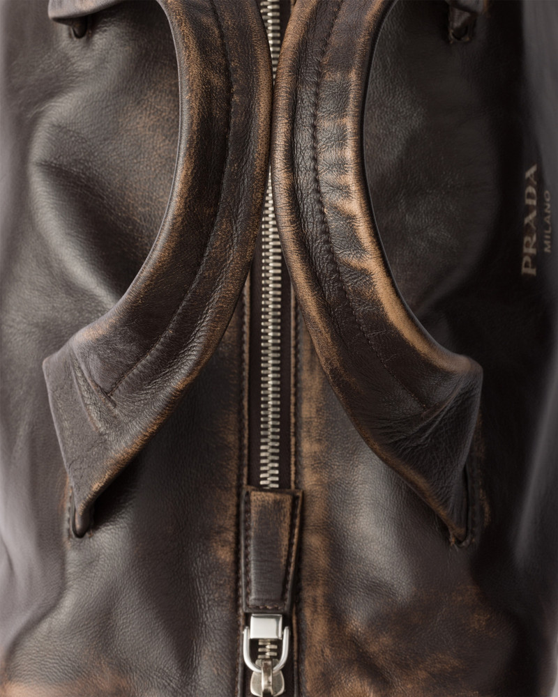 Nappa leather duffle bag 7